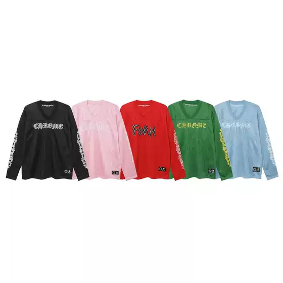 24 Cross-Border Corrected Chrome Hearts Sanskrit Sporty Long-Sleeve T-Shirt Unisex