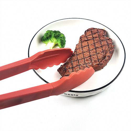 9-inch Food Tongs Nylon Disassemblable Foldable Multi-purpose Bread Tongs Kitchen Utensil BBQ Meat Tongs