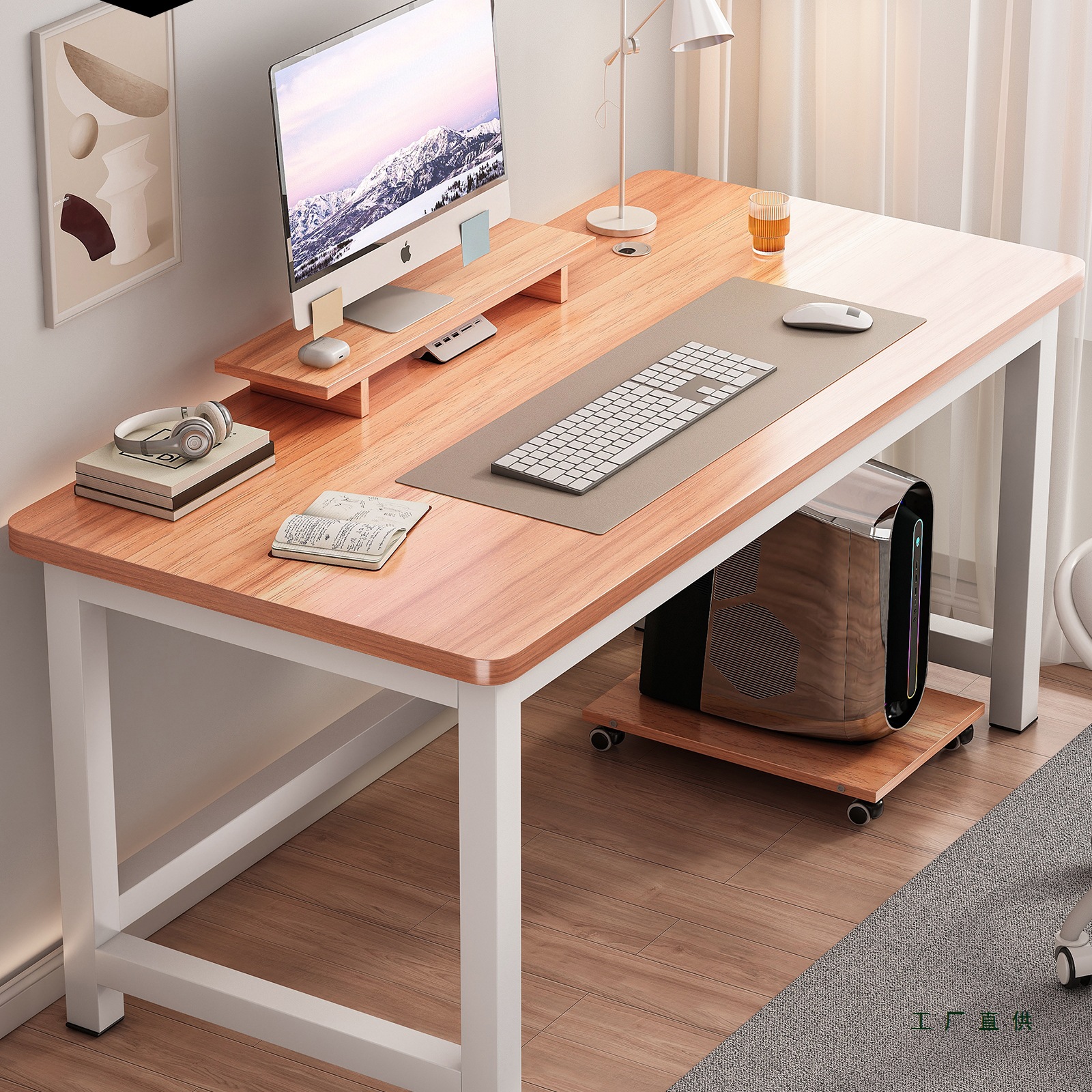 Simple Bedroom Small Apartment Computer Desk Desktop Home Writing Desk Book Double Easy Work Long Office E-Sports