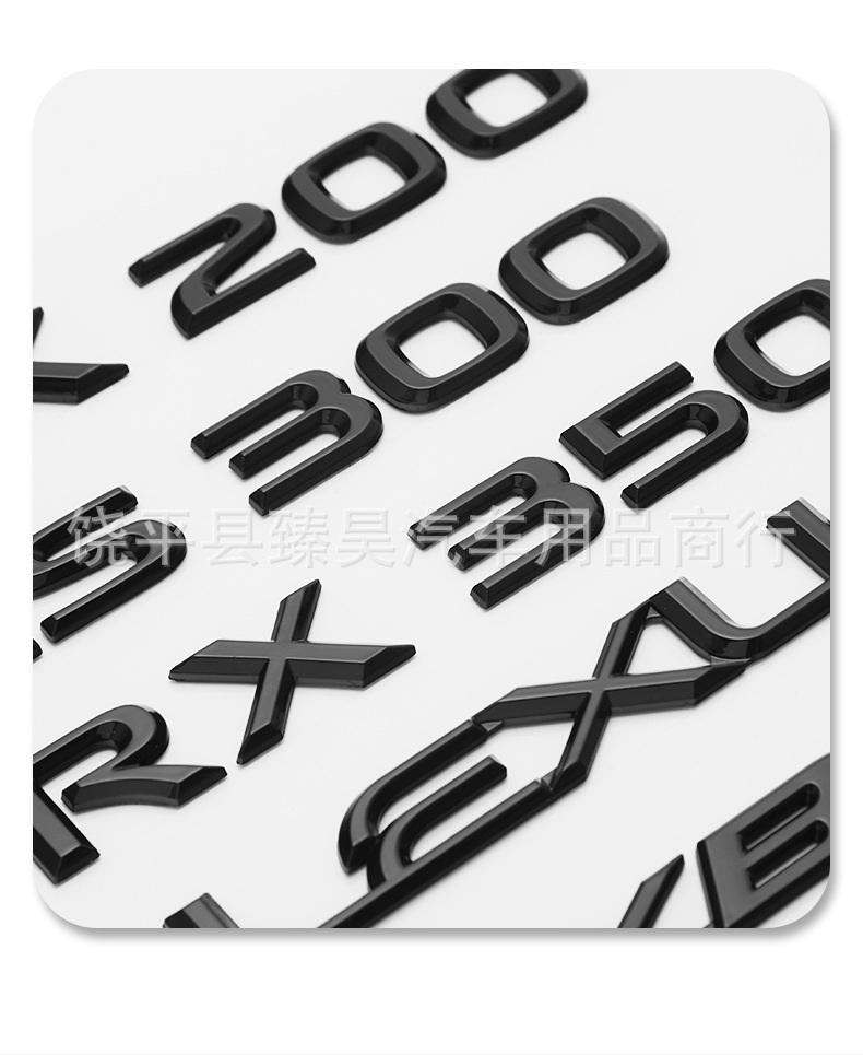 LEXUS RX300 RX200t RX350 RX450hL Rear Trunk Emblem Badge Replacement Black