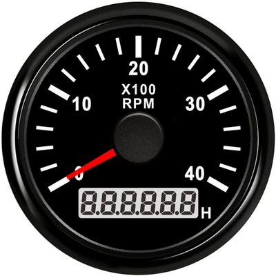 Speedometer Universal Instrument for | automobile instrument - black-frame-black-bottom-0-4000rpm