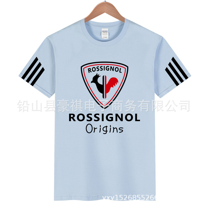 Summer round neck T-shirt with printed T-shirt and cotton lettering for both men and women_voghion.com