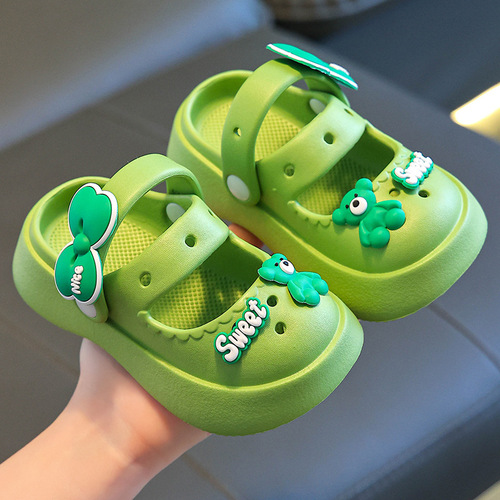 Baby EVA Ultra Lightweight Hole-to-Hole Shoes Summer Kindergarten Cute Children Outdoor Wear Soft Sole Non-Slip Girls' Cooling Slippers