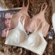 Ultra-thin French Style Lace Rabbit Ear Underwear Women's Big Chest Small Look Thin Non-rimmed Triangle Cup Anti-sagging Bra