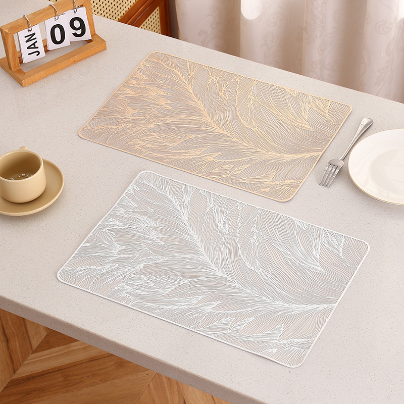 Alfombrilla de mesa de lujo ligera de estilo europeo, impermeable y a prueba de aceite, mantel occidental de PVC, streamer, pantalla de mesa de viento INS de alta gama al por mayor