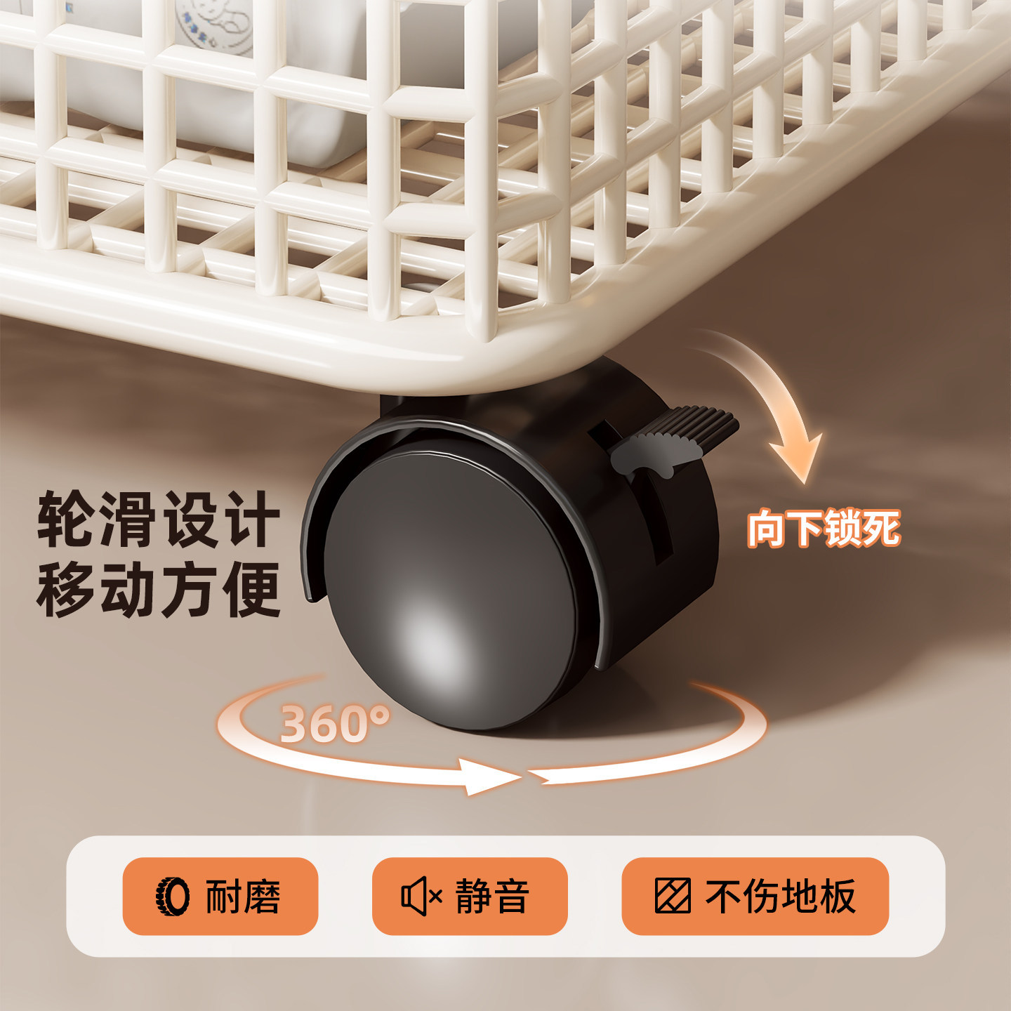 Estante Móvil Bajo Lavabo con Ruedas para Baño