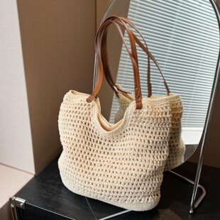 Universal capacious shoulder bag, beach one-shoulder bag