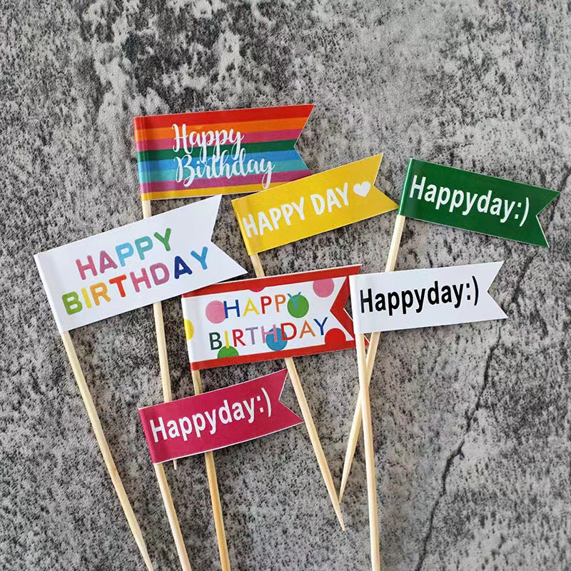 Celebritad en línea ins amor osos decoración de pastel de bandera dibujos animados HBD niños feliz cumpleaños postre vestido plugin