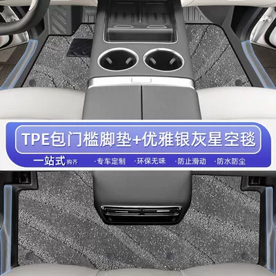 Threshold TPE Car Foot Pad Carpet | Ayaqaltılar (Kovriklər) - 25-models-24-models-ideal-l6-elegant-silver-gray-door-sill-mats-high-end-starry-sky-blanket
