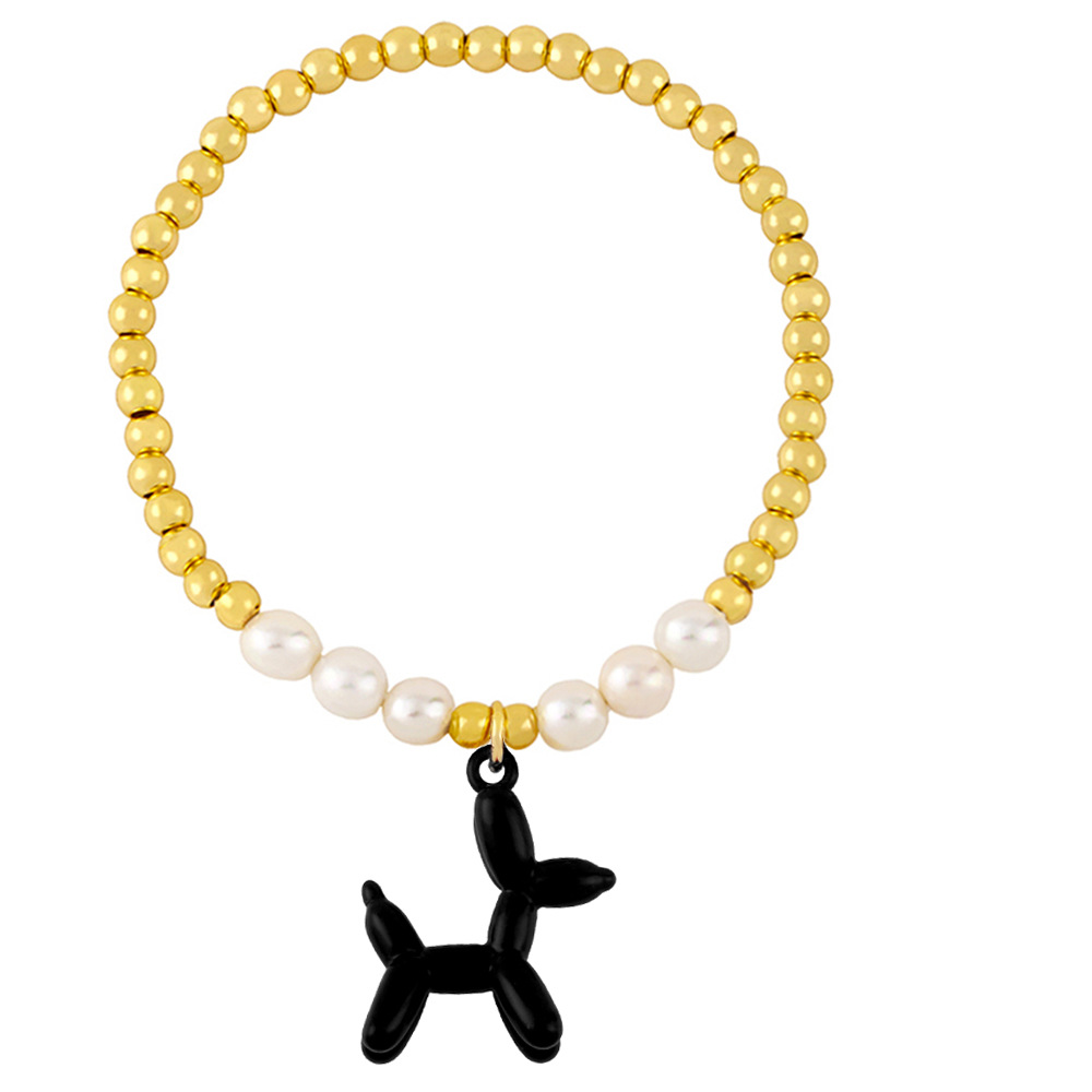 Fashion Pearl Bracelet Cute Balloon Dog Bracelet display picture 9