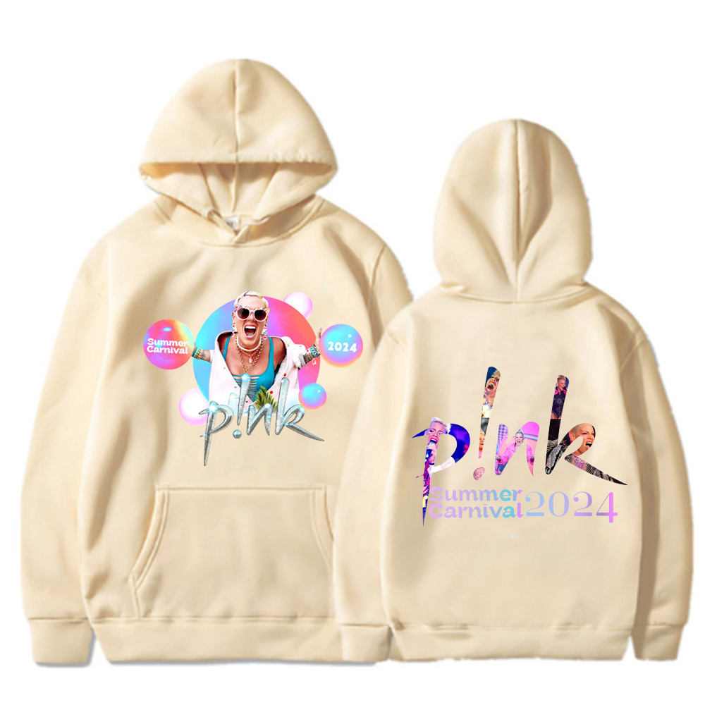 Pink Singer Tour 2024 Hoodies Men Fashion Rapper P! Nk SUMME