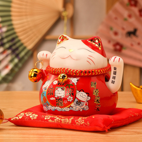 Lucky Cat Large Ornament Shop Opening Electric Shaker Large Japanese Ceramic Creative Gift Cashier Ornament