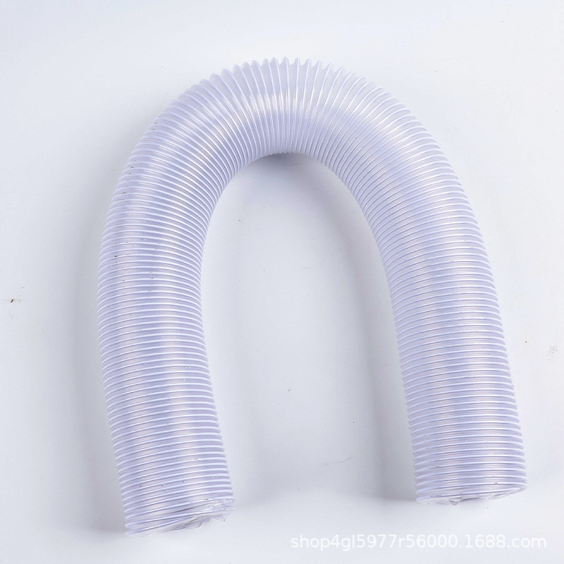透明pvc加筋管可伸缩波纹管加厚长度规格可定软管风机排风管批发
