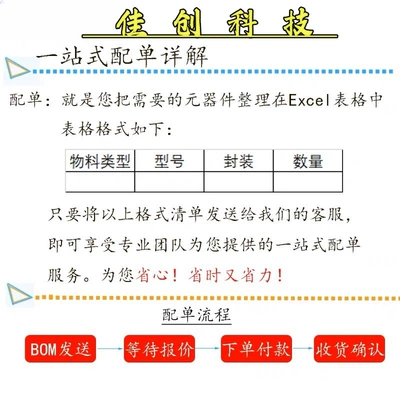Electronic Component Order Bom Elektron komponentlər