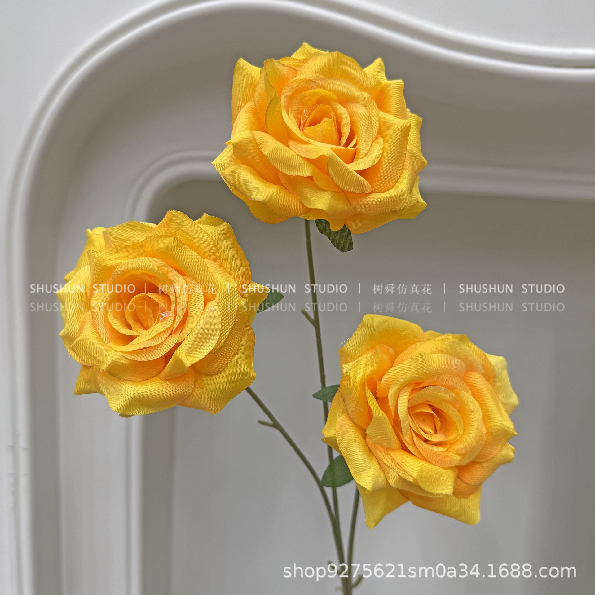 3헤드 다이아몬드 로즈-오렌지