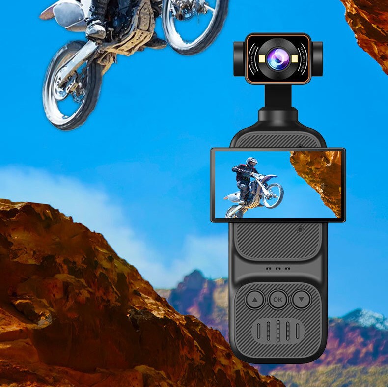 2026 Cross-Border New Product Handheld Multifunctional Pocket Camera with Facial Intelligent Tracking, Rotating Lens, and Vlog Gimbal 2026 Cross-Border New Product Handheld Multifunctional Pocket Camera with Facial Intelligent Tracking, Rotating Lens, and Vlog Gimbal