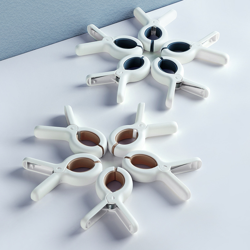 Clip de ropa sin huellas multifuncional para ropa doméstica fuerte a prueba de viento abrazadera de edredón antideslizante para ropa de soleado fijador de edredón