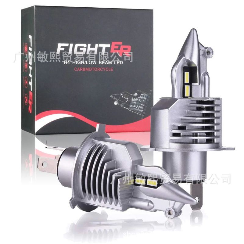 Fighter H4Led Car Headlight Led Car Light H4 Far and Near Integrated Motorcycle Light Headlight Far and Low Beam