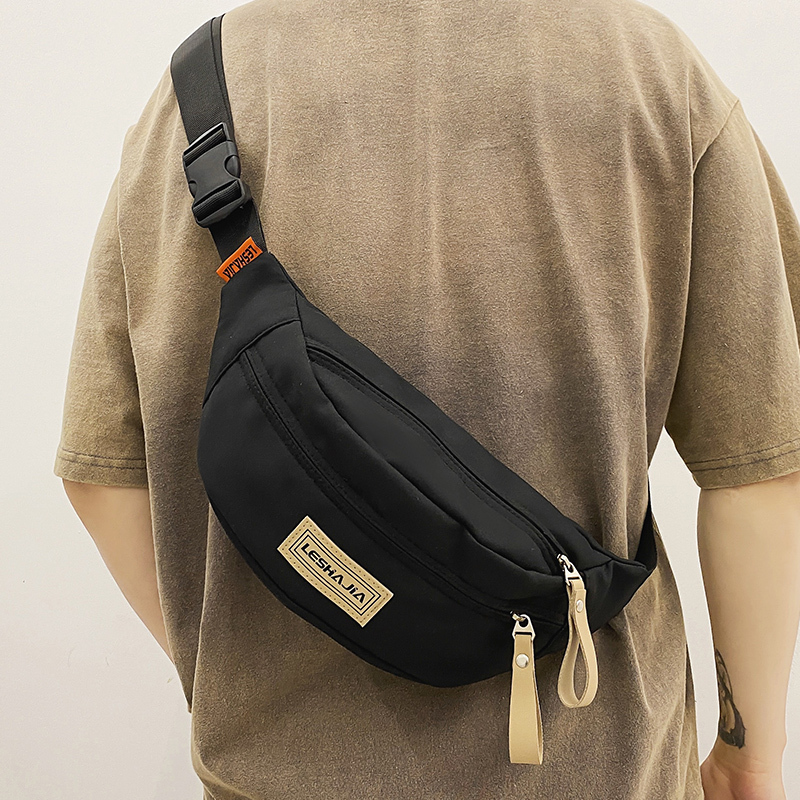 Crossbody Bag for Men, Single Shoulder Chest Bag, Men's Sports Casual Waist Bag, Lightweight Simple Crossbody Backpack, Versatile Trendy Brand for Women