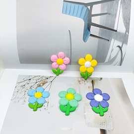 小清新仿真花软胶花朵发夹饰品配件DIY手机壳洞洞鞋花冰箱贴材料