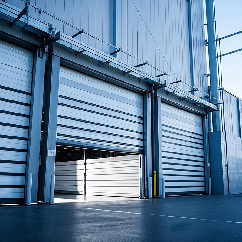 滚筒式螺旋硬质快速门金属快速卷帘门电动智能感应车库门快速门