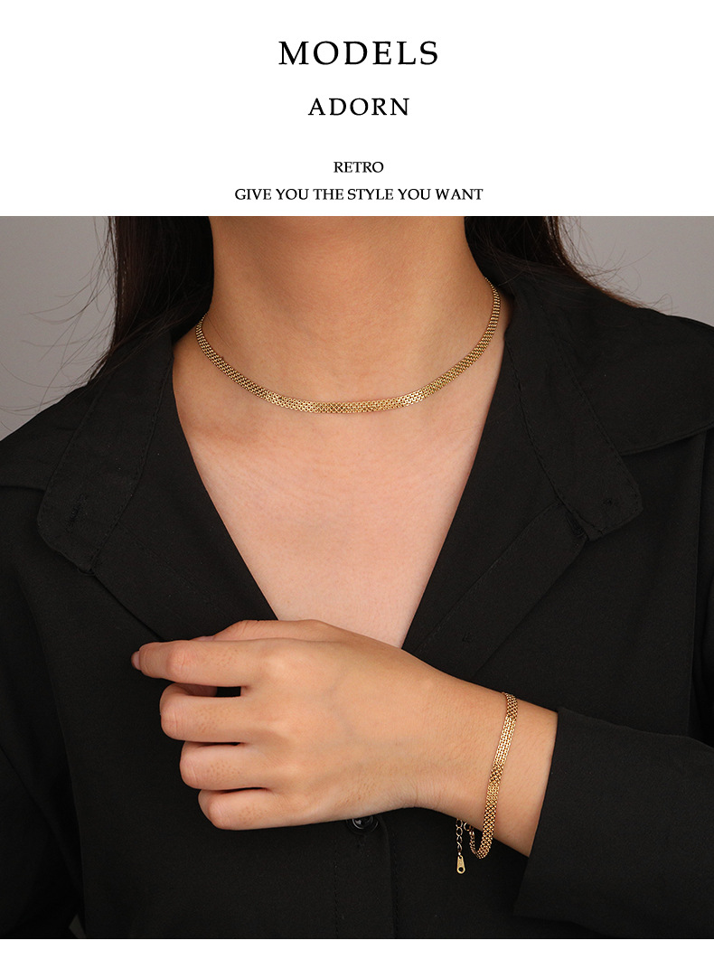 Bracciale in argento sterling stile freddo moda leggero lusso intrecciato cavo_voghion.com
