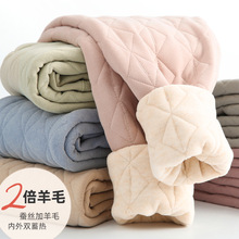 新款儿童羊毛加绒加厚男童棉裤子冬女童内穿校服神器打底裤保暖裤