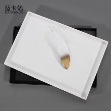 塑料托盘长方形酒店宾馆客房北欧茶盘水杯托盘洗漱用品收纳盘商用