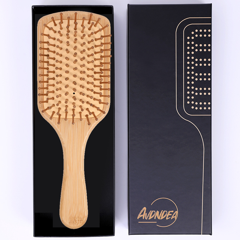 Peine al por mayor del cuero cabelludo masaje peine cojín de aire de bambú combinación hogar bolsa de aire peine pequeño peine fábrica al por mayor