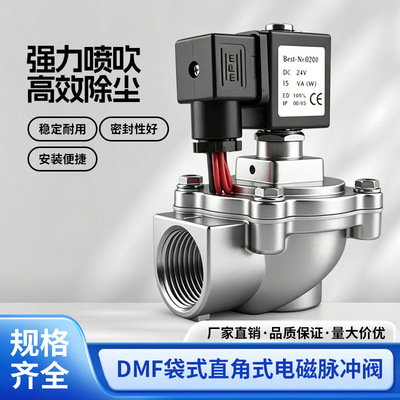 DMF-Z-20/25/40/50/62/76S直角式电磁脉冲阀24V1寸2寸
