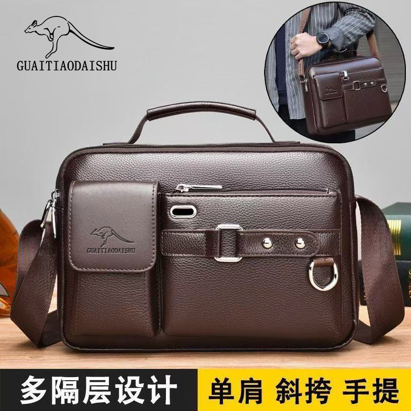 Cross-Border Popular Men's Briefcase, Cross-Body Men's Shoulder Bag, Men's Handbag, Large Capacity High-End Business Bag Cross-Border Popular Men's Briefcase, Cross-Body Men's Shoulder Bag, Men's Handbag, Large Capacity High-End Business Bag