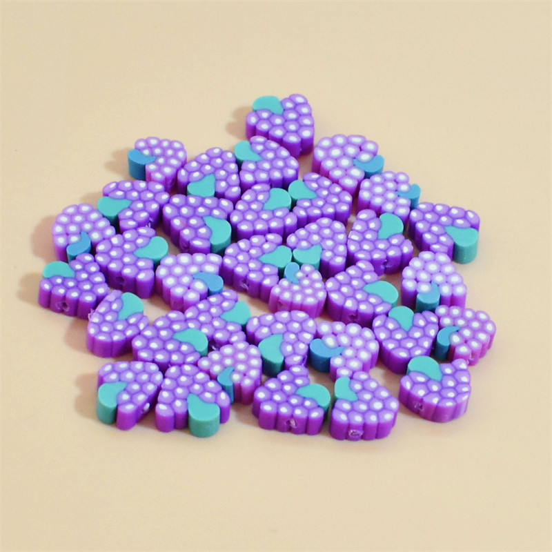 100 PCS/Package Soft Clay Fruit Beads display picture 3