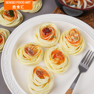 Simulation Spaghetti Roll Steak Pasta Shop Window Ornaments Simulation Noodles Pouring Pasta Toy