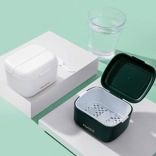 Ll Transparent Invisible Braces Storage Box Soaked Dental Braces Denture Storage Box Orthodontic Retainer Portable Box