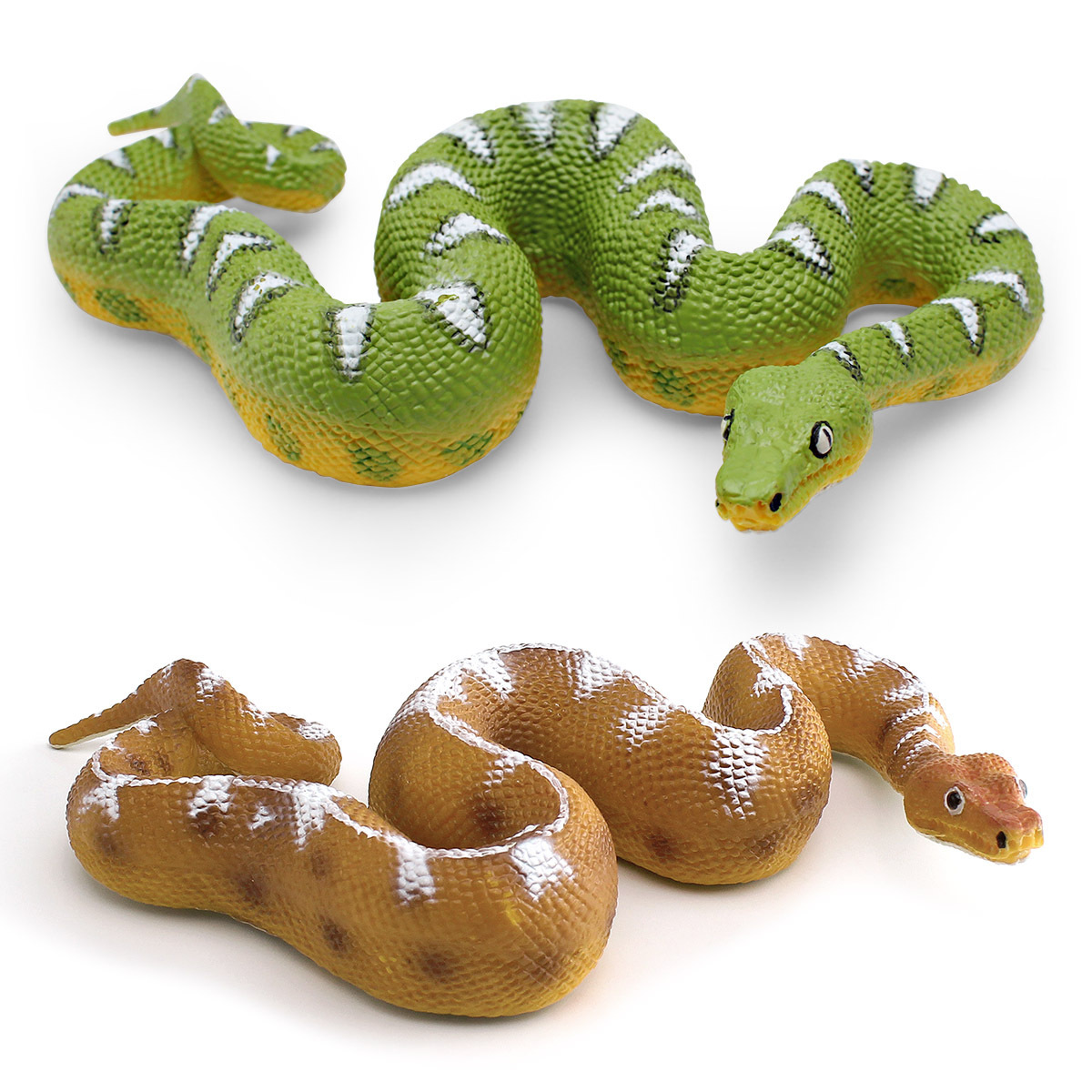 Reptiles de simulación Sksk serpiente pitón modelo de niños cognición oro gigante pitón decoración juguetes