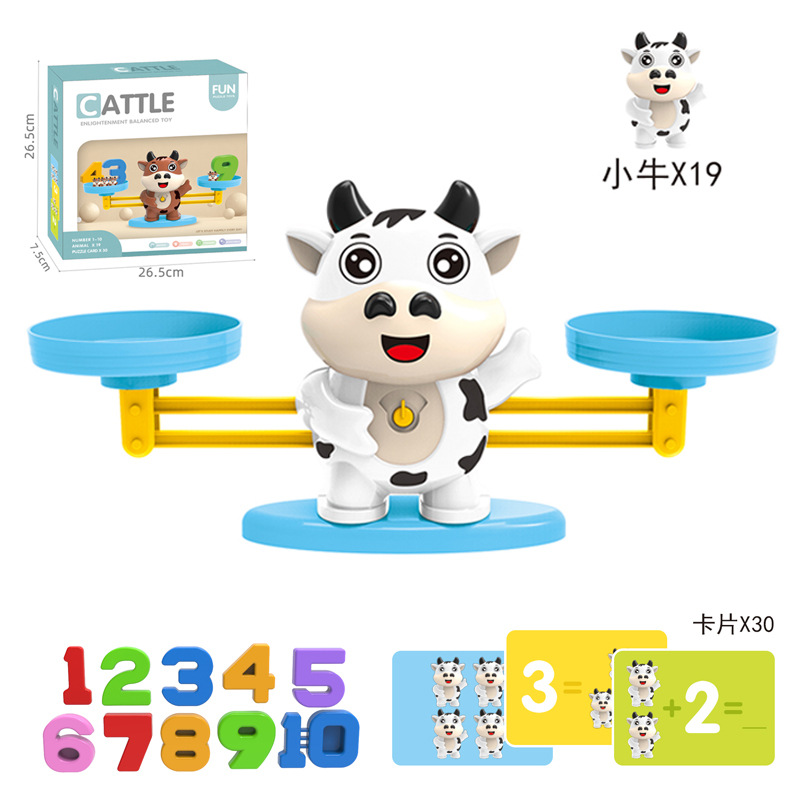 Nuevos juegos de equilibrio de mesa para padres e hijos de educación temprana para terneros balanza digital juguetes de ciencia y educación