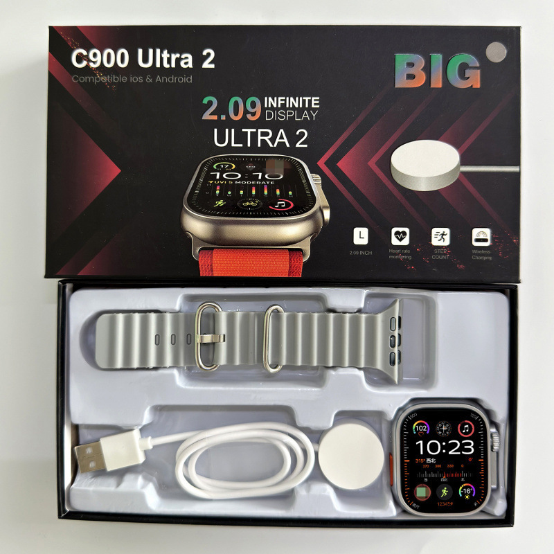 2024 Huaqiangbei s9ultra2 reloj inteligente Bluetooth llamada frecuencia cardíaca presión arterial reloj deportivo transfronterizo para hombres