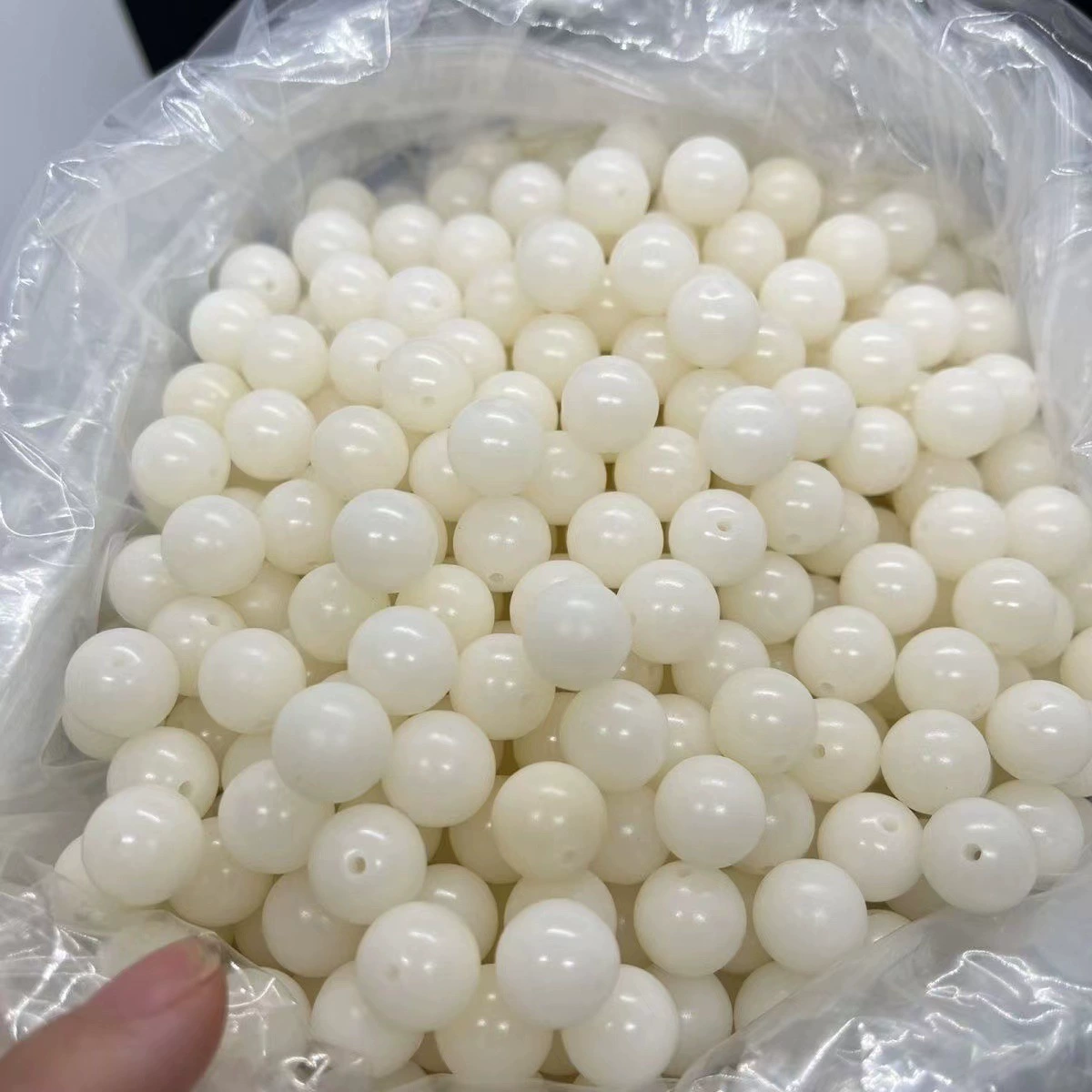 Оригинальные экологичные бусины из натурального белого нефрита и корня бодхи, круглые бусины с мелким отверстием, оригинальные бусины из семян, оптом для буддистских намазалок