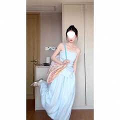 25新しい夏の女性の韓国スタイルのルーズラペルシャツスリムチューブトップハイウエストスリムスカートスーツ