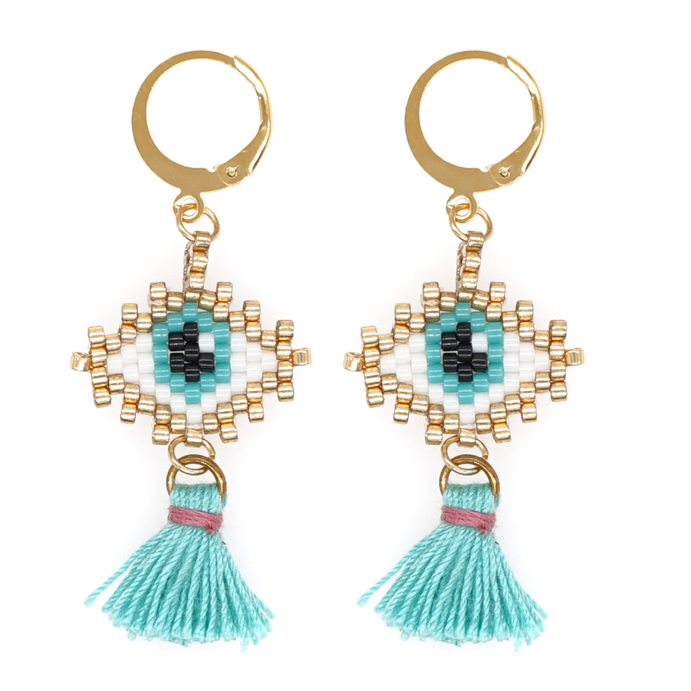 1 Pair Retro Geometric Beaded Plating Womenu0027S Drop Earrings