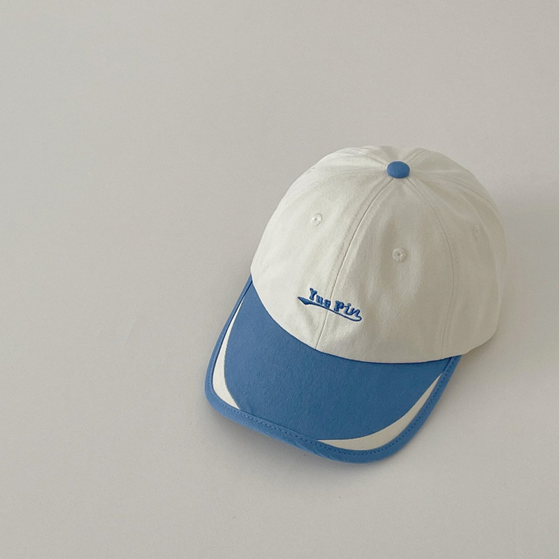 Gorra de Béisbol con Contraste de Color de Algodón con Protección Solar