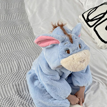 婴儿夹棉哈衣连体衣棉服秋冬装宝宝洋气外出抱衣加绒加厚加厚保暖