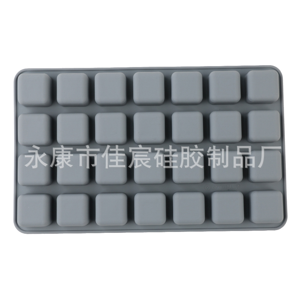 Cross-border Silicone 28-hole Silicone Ice Block Making Film with Chocolate Mold Baking Tools Cake Chocolate Drops