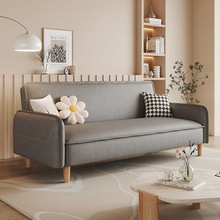 网红奶油风科技布2024年新款沙发小户型客厅公寓租房卧室沙发床