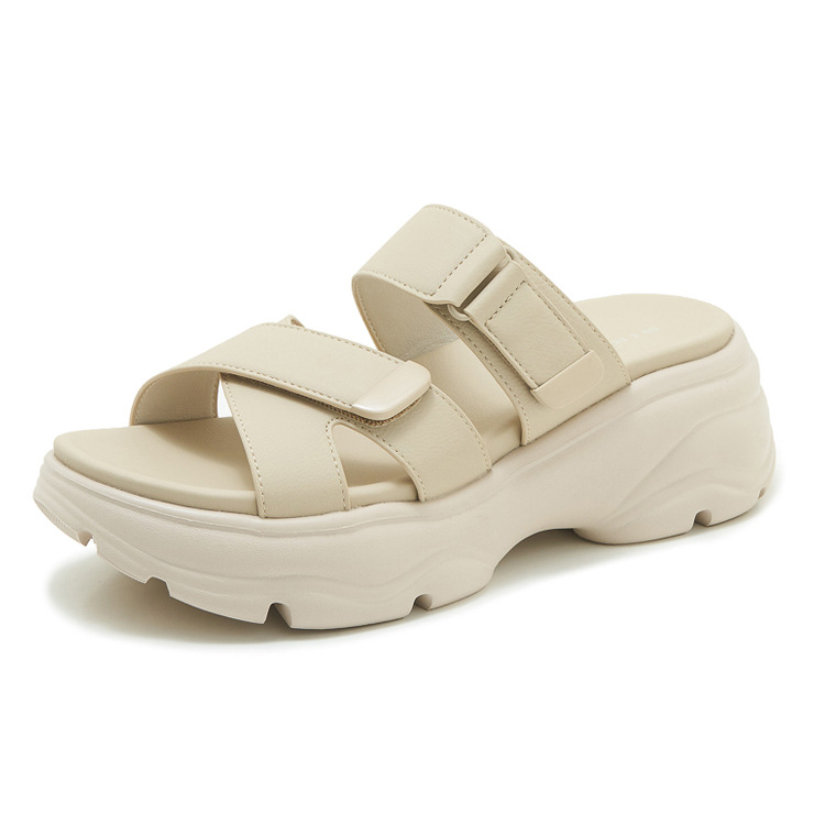 Dép sandal nữ đế dày quai chữ V có dán chống trượt phong cách thể thao — màu hồng, Xanh ngọc lam tốicolor, màu mơ chi tiết 21