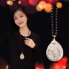 Advanced accessory, sweater, chain from pearl, long trend demi-season necklace, high-quality style, Japanese and Korean