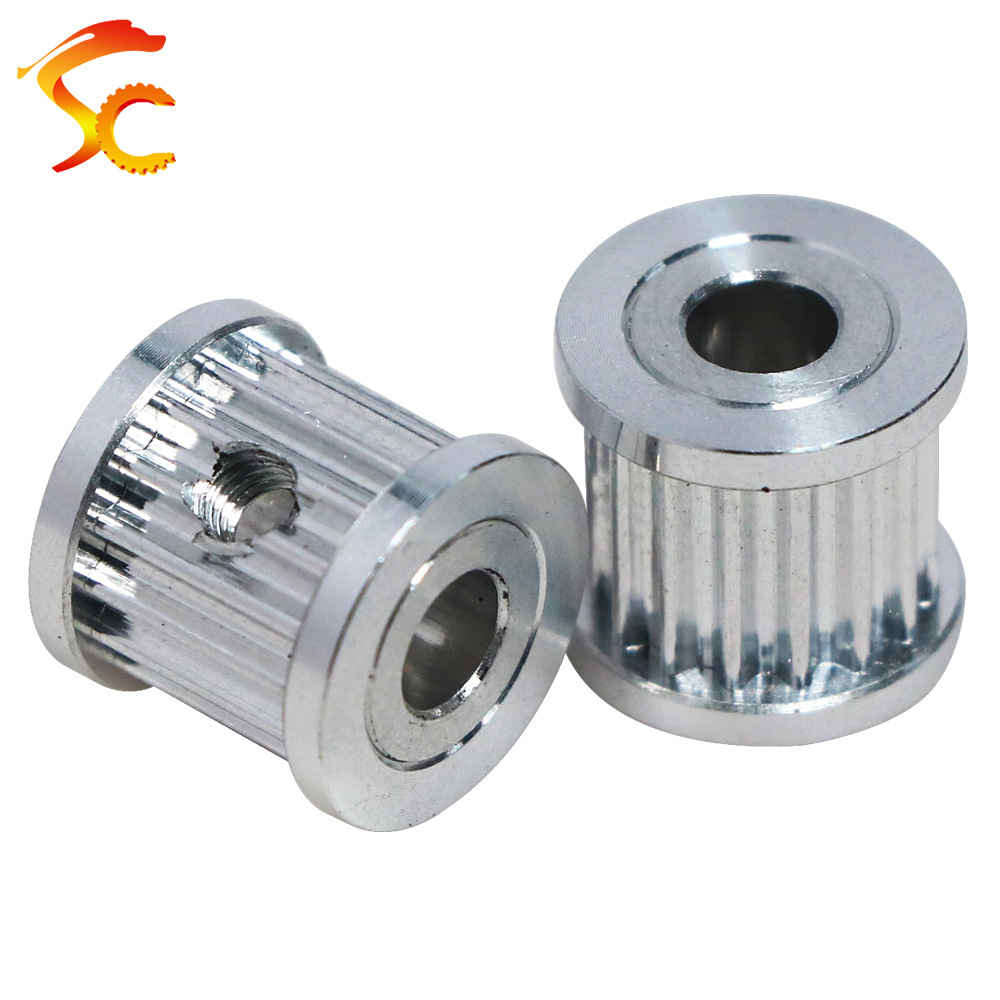 精加工打印机同步轮 同步带轮 2GT18齿 内孔3 皮带宽6mm 总高9