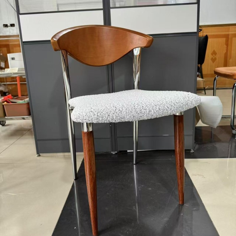 北欧复古餐椅设计师实木椅子中古单椅书桌椅家用餐桌椅子网红餐椅|undefined