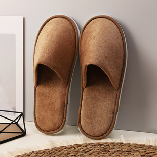 Disposable Slippers for Five-Star Hotels, Imitation Cotton, Non-Slip, Thickeneded, Hospitality Hotels and B&Bs, Can Be Customized with Logos