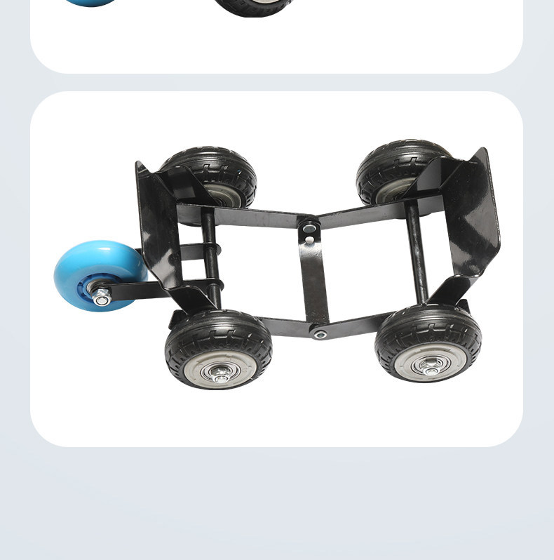 Electric Vehicle Motorcycle Emergency Self-Rescue Pusher with Thickened Wide Tires, Three-Dimensional Tread Pattern, Strong Grip, and Auxiliary Wheels for Getting Out of Trouble